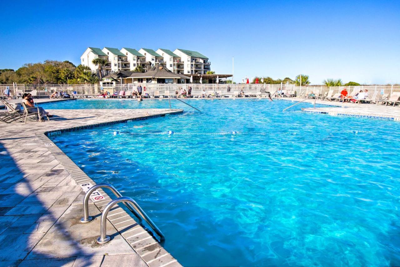 Oceanfront Condo With Beach View, Pool And Tennis! ヒルトンヘッドアイランド エクステリア 写真